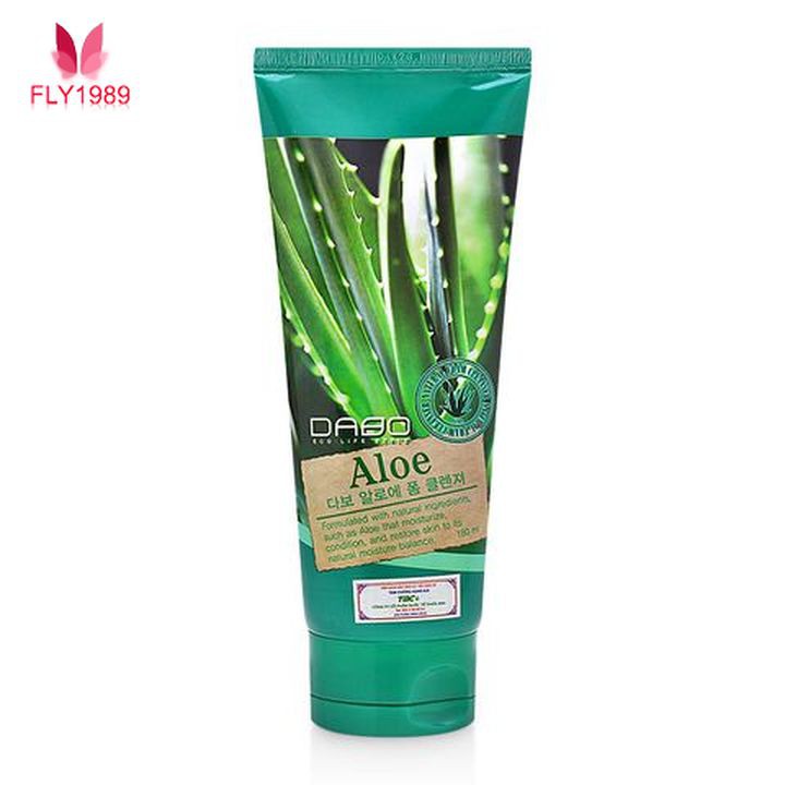 Sữa rửa mặt Lô Hội dưỡng trắng cấp ẩm Hàn Quốc DABO ALOE FOAM CLEANSER 180ml