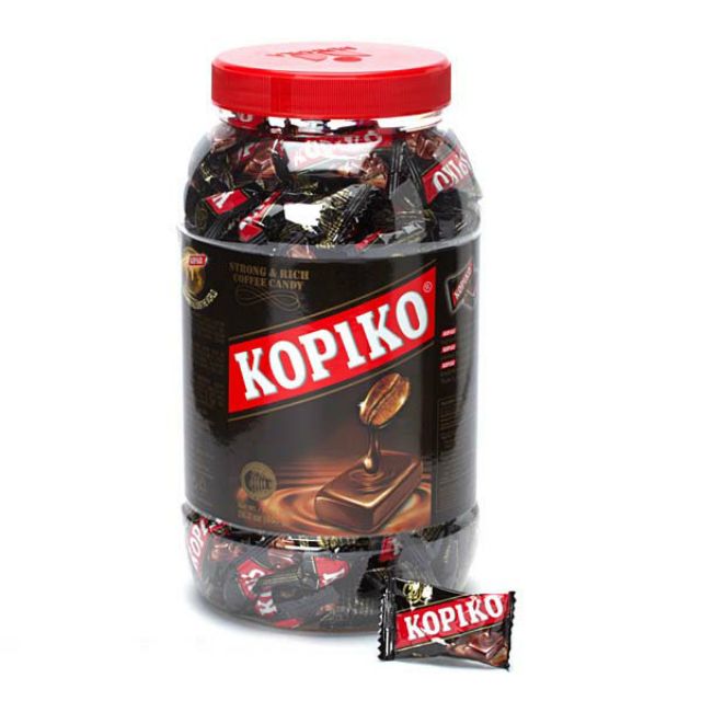 Hủ Kẹo cà phê Kopiko 600g ( cà phê sữa , cà phê đen )