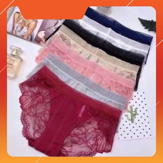 [ sale hàng mới} sét 10 quần lót đúc pha ren 8423 . <3