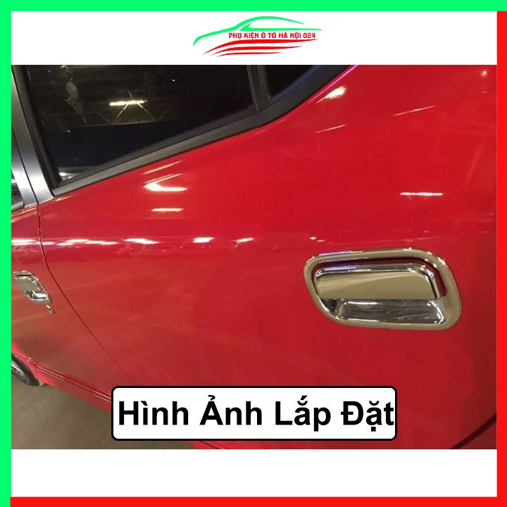 Ốp tay hõm mạ crom Toyota Wigo 2018-2023 sáng bóng chống trầy bảo vệ cửa xe ô tô