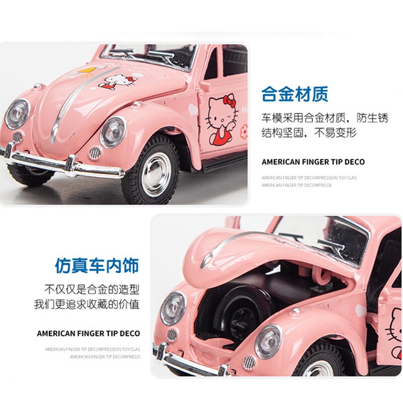 Mô Hình Xe Ô Tô Beetle 3 Door Bằng Hợp Kim Màu Hồng Dành Cho Bé