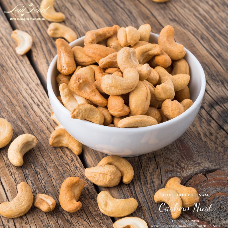 HẠT ĐIỀU RANG MUỐI BÌNH PHƯỚC - 500gram HẠT CAO CẤP nguyên hạt,bóc vỏ lụa,hàng loại 1 xuất khẩu - Lovi Food Việt Nam | BigBuy360 - bigbuy360.vn