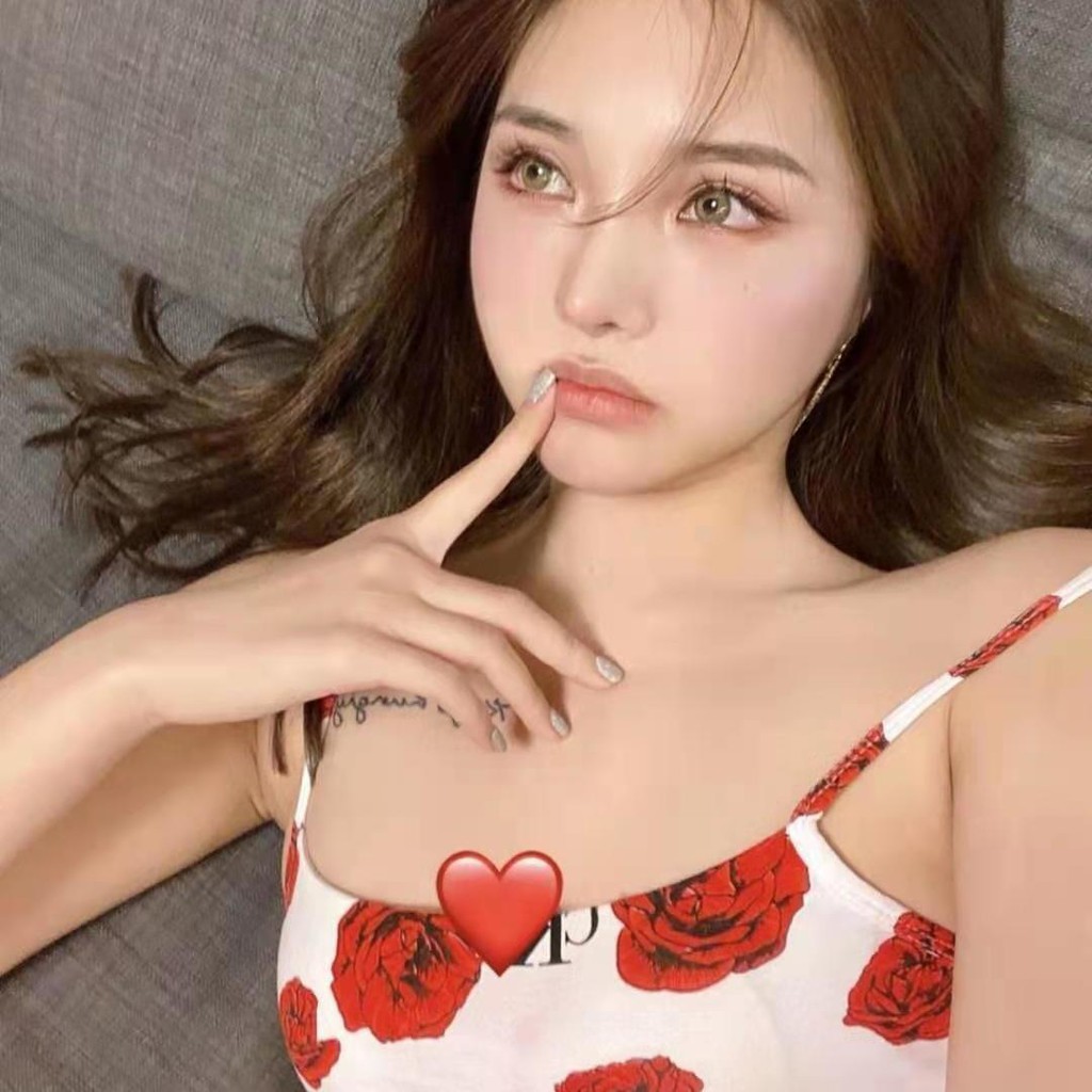 Bộ đồ lót CK, người phụ nữ sexy hoa hồng đỏ, Hyuna, cùng kiểu dáng, không có vòng thép tập hợp dây đeo ngực nhỏ,