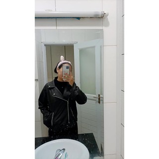 {RE131} Áo khoác da chất lừ