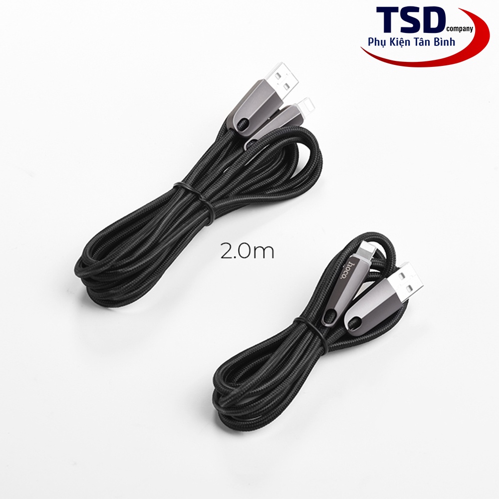 Cáp Sạc Tự Ngắt HOCO U35 Dài 2 Mét Chính Hãng