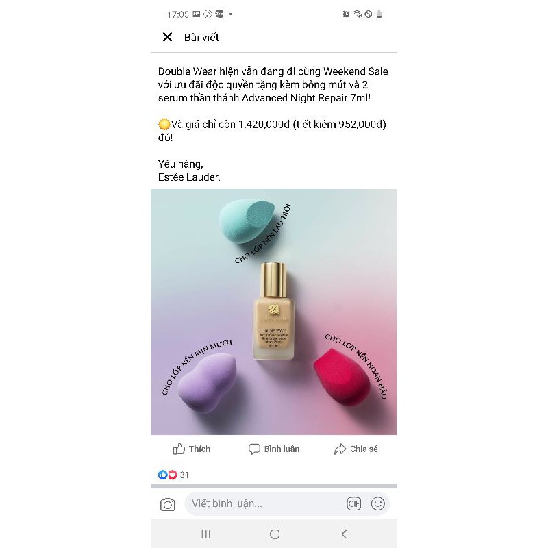 Sét Bông Mút EL 𝐁𝐥𝐞𝐧𝐝 + 𝐏𝐞𝐫𝐟𝐞𝐜𝐭 𝐌𝐚𝐤𝐞 𝐔𝐩 𝐀𝐩𝐩𝐥𝐢𝐜𝐚𝐭𝐨𝐫