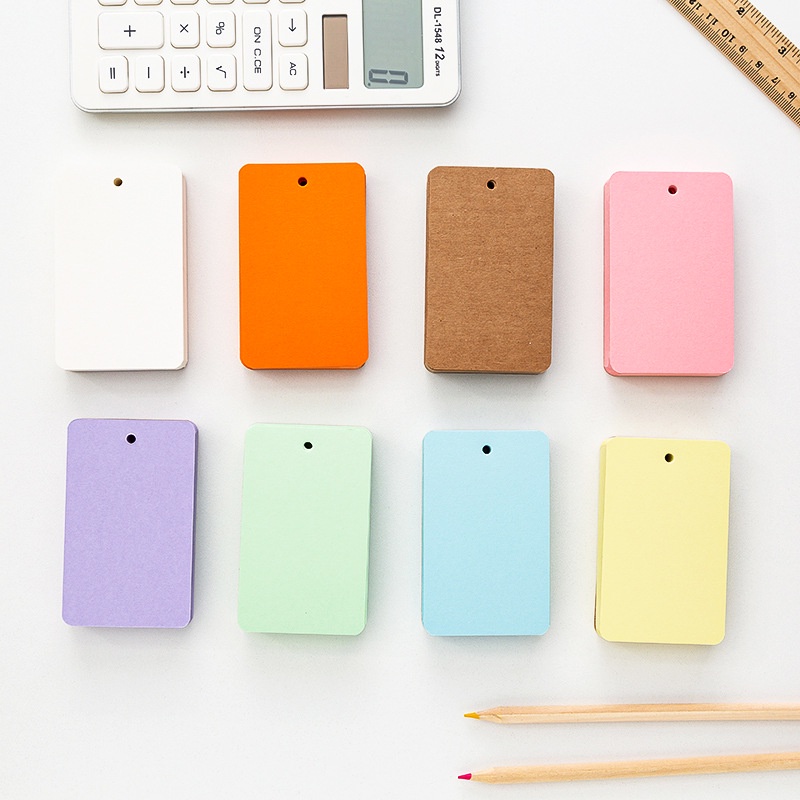 Sổ Ghi Chú Mini Bằng Giấy Kraft Màu Trơn DIY