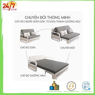 Sofa giường cao cấp , sofa gấp gọn KT 150 x 193cm