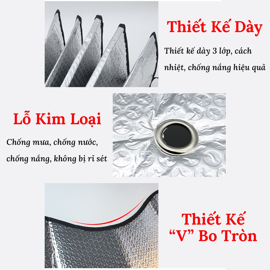 Tấm Che Nắng Kính Lái Ô To Cao Cấp VER 1 CARZONE.TOP