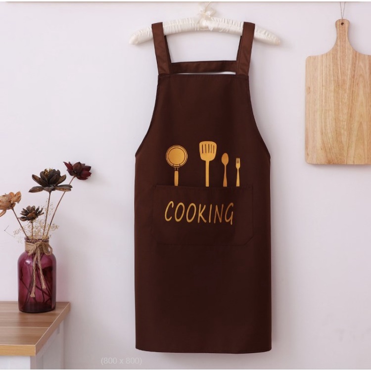 Tạp dề chống thấm cooking dáng chữ nhật [TD001]