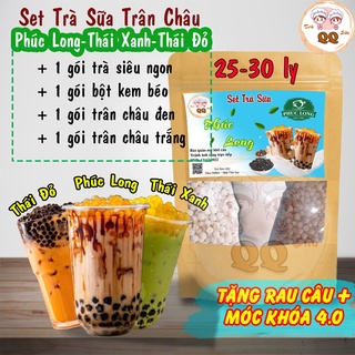 SET NGUYÊN LIỆU TRÀ SỮA PHÚC LONG - THÁI XANH - THÁI ĐỎ SIÊU TO KHỔNG LỒ (30-35 Ly)
