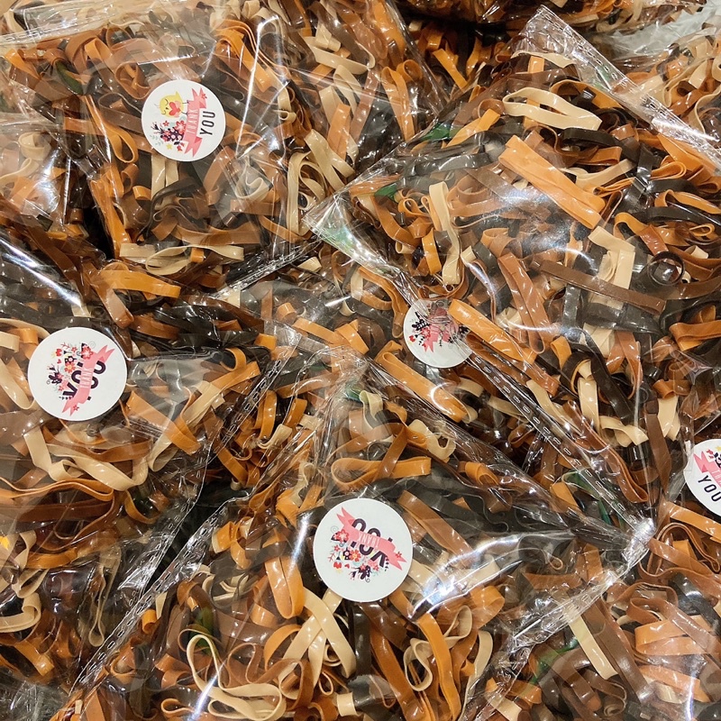 Gói 100g chun buộc tóc đen siêu dai