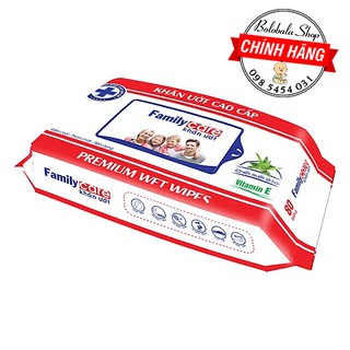 Khăn Ướt Family Care 80 miếng có nắp - chính hãng KYVY