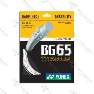 Dây Đan Vượt Cầu Lông Yonex Bg 65 Titanium ( Trắng )
