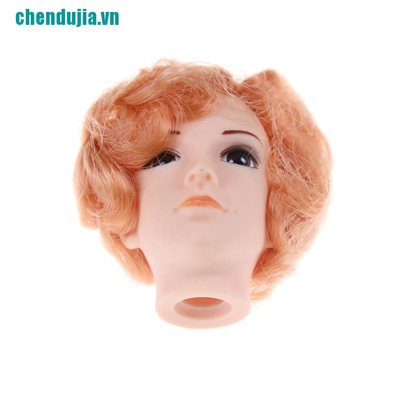 【chendujia】3D Eyes Doll Head With Hair For Barbie Boyfriend Ken Male Heads Toy