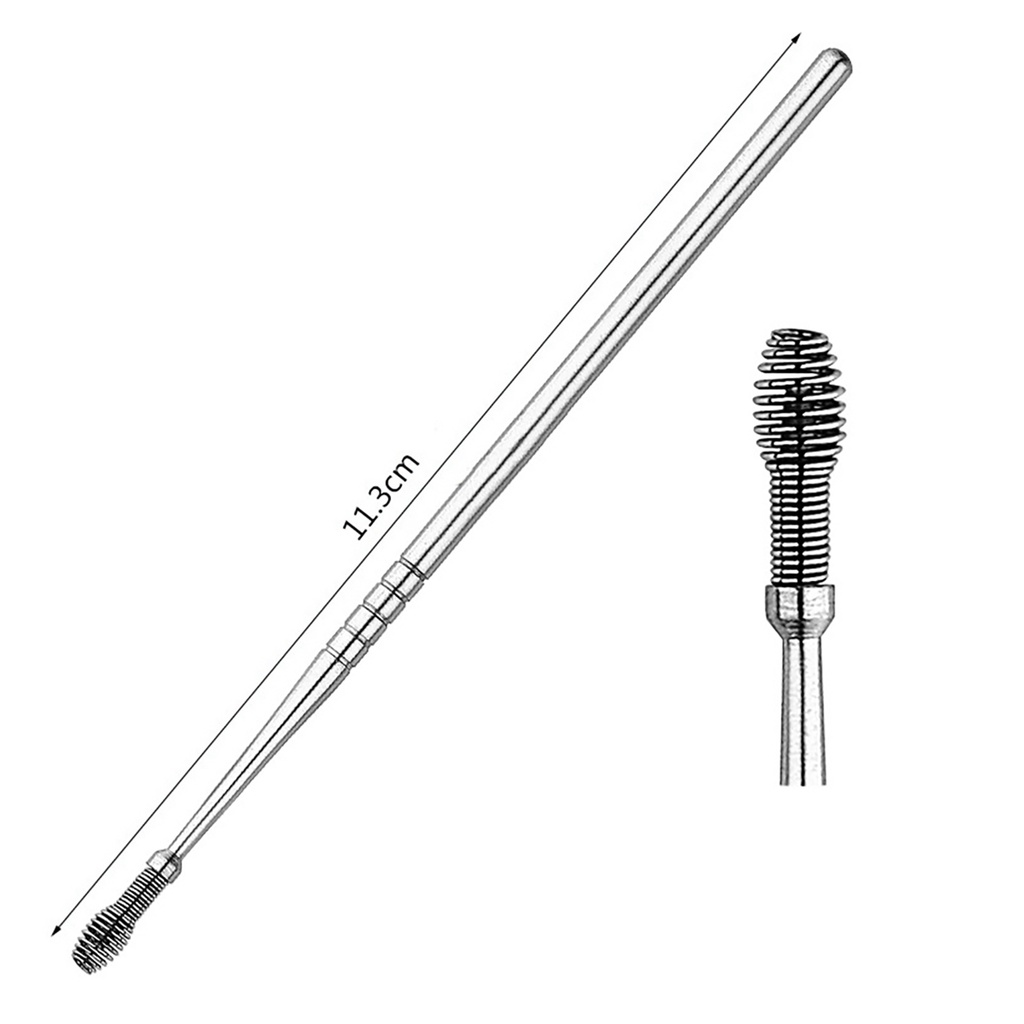 ●Bộ 5 Dụng Cụ Lấy Ráy Tai Dạng Xoắn Ốc Bằng Thép Không Gỉ Kèm Hộp Đựng