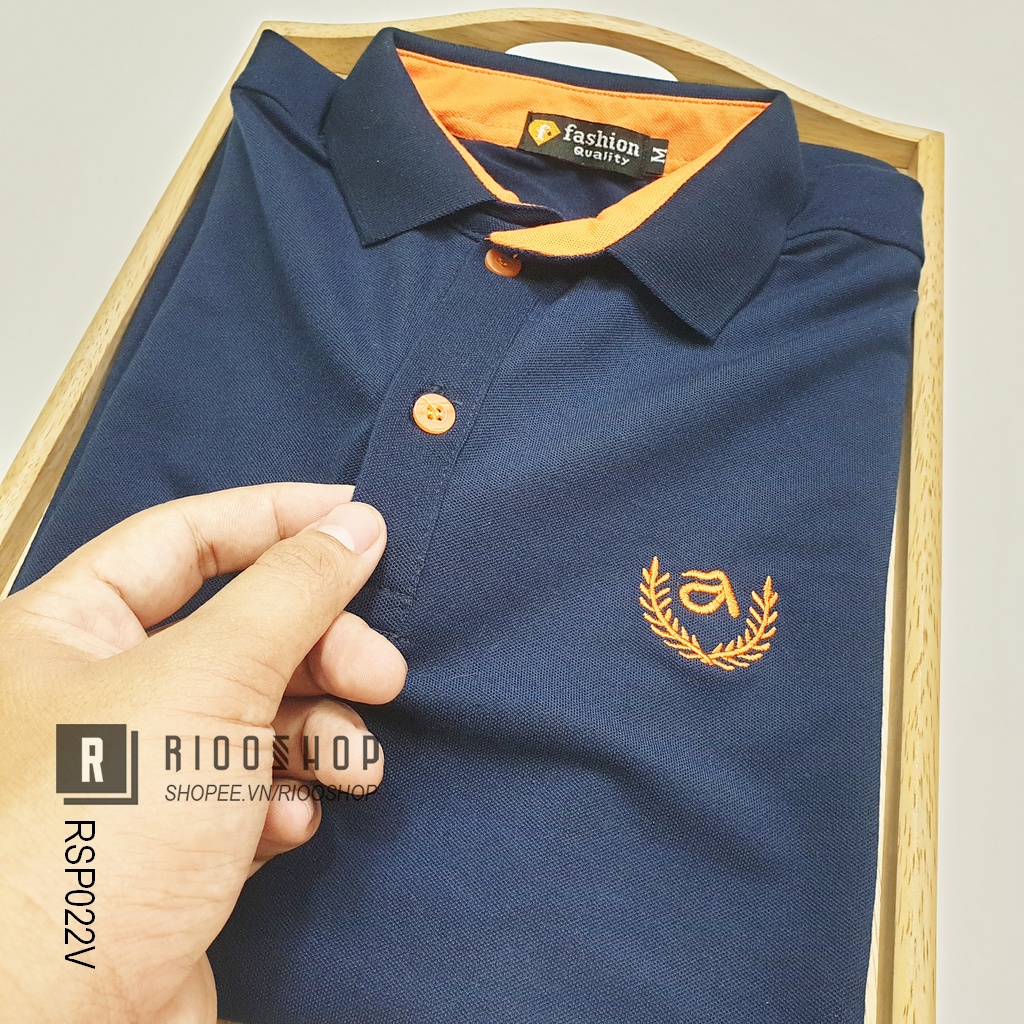 Áo thun nam tay ngắn có cổ đơn giản RSP022V - áo polo nam đẹp Riooshop | BigBuy360 - bigbuy360.vn