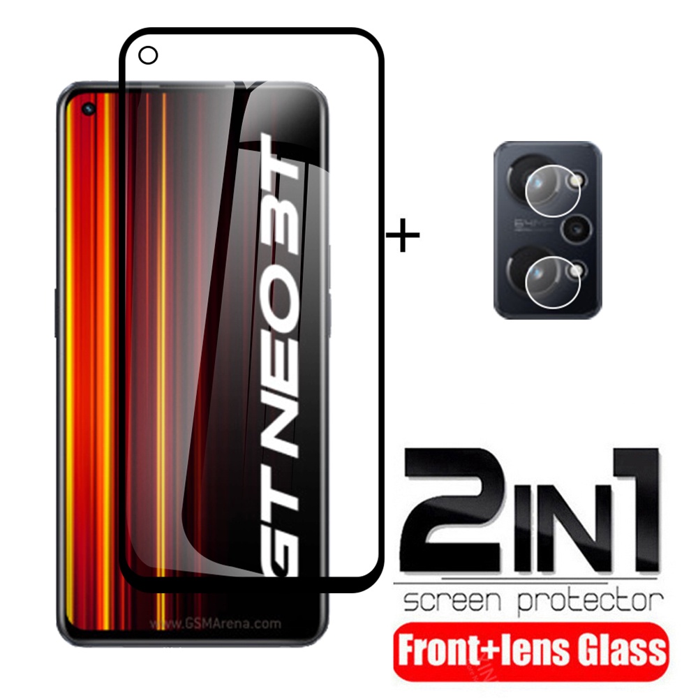 Kính Cường Lực 2 Trong 1 Bảo Vệ Camera Cho Realme GT Neo 3T Neo3T Neo3 Neo2 GT2 Pro GT Neo GTMaster