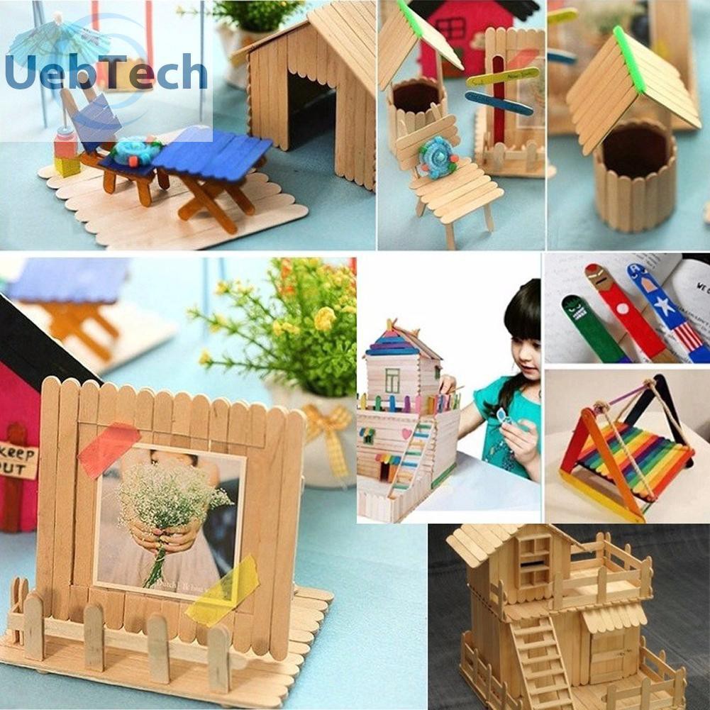 Set 50 Que Kem Bằng Gỗ Dùng Để Làm Kem Handmade