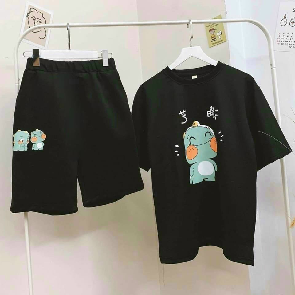 [Freeship] Set bộ đồ thể thao nam hình khủng long thời trang Miamo TP021