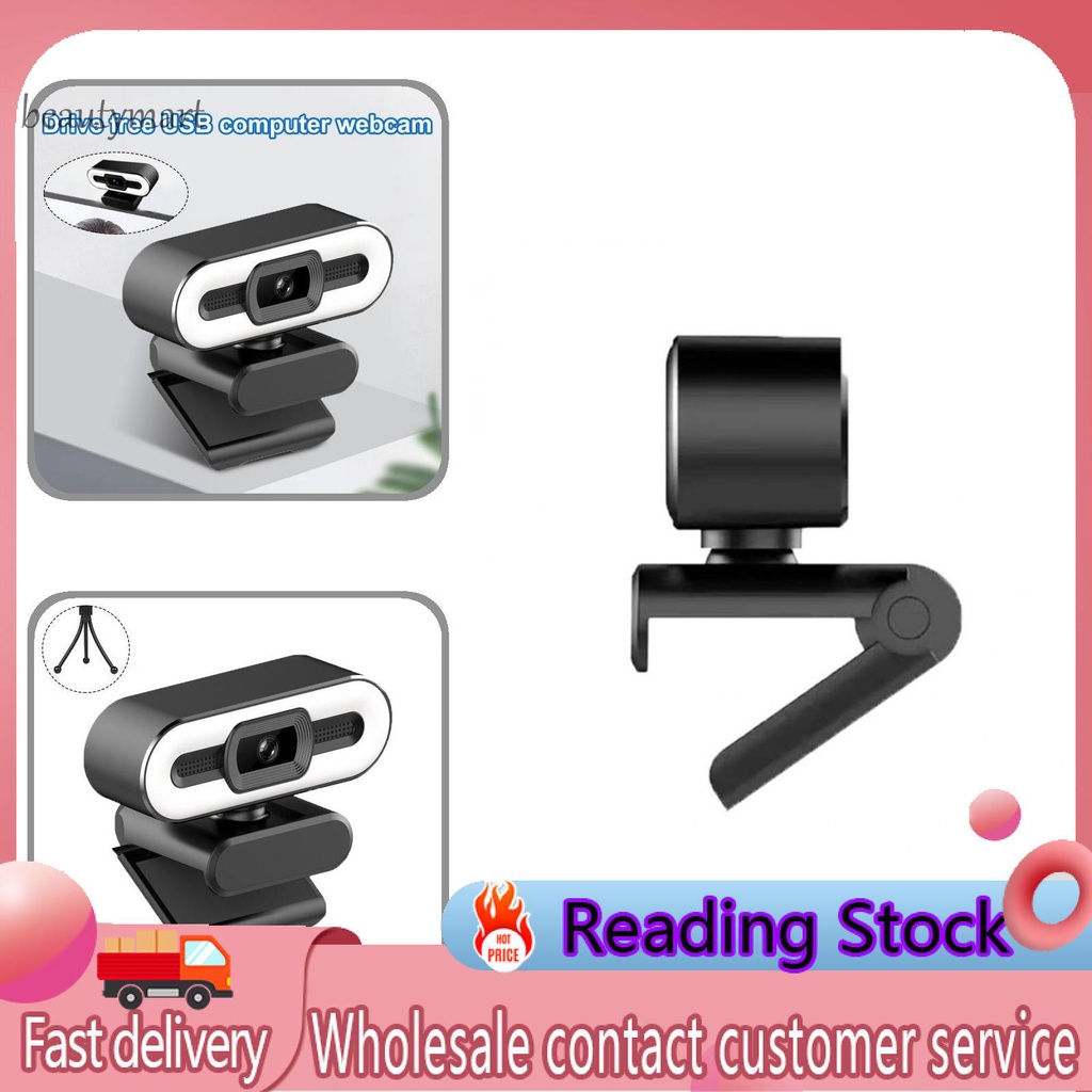 Webcam USB 1080P/2K tự động lấy nét siêu rõ ràng kèm micro cho máy tính