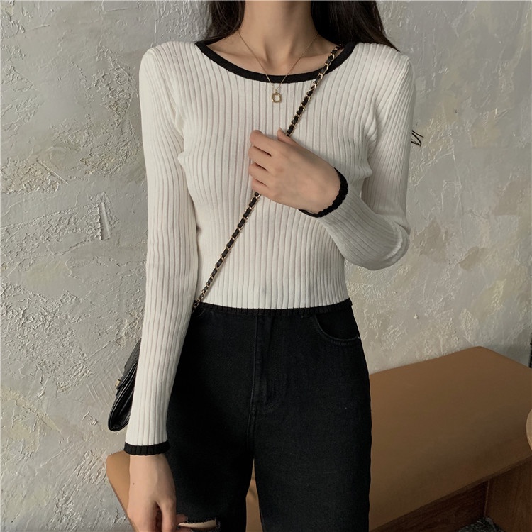 Áo len NZN tay dài dáng ôm thời trang cho nữ