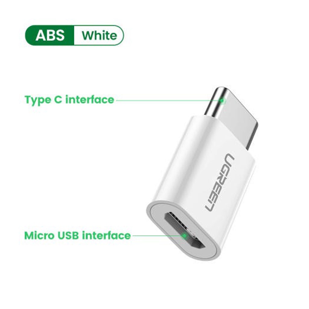 Đầu Chuyển USB Type C Sang Micro USB UGreen US189 US157 Cao Cấp