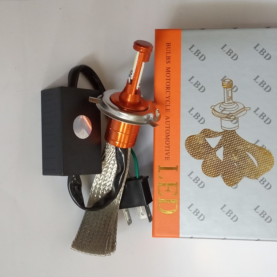 Bóng đèn led xe máy thương hiệu LED chân H4 - 40W