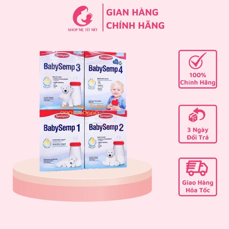 Sữa bột Semper Thụy Điển 800g đủ số