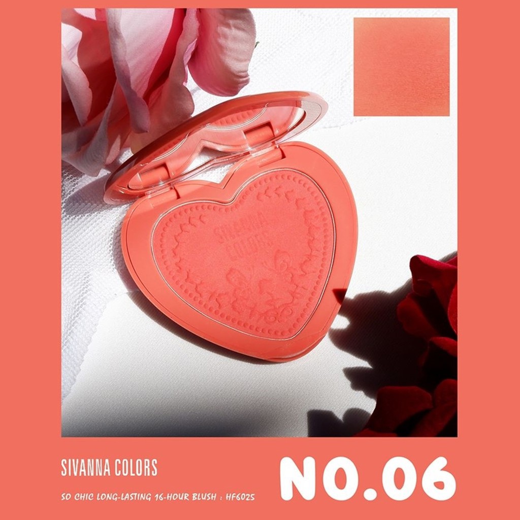 Phấn má Sivanna colors so chic long-lasting 16 hours blush (HF6025)