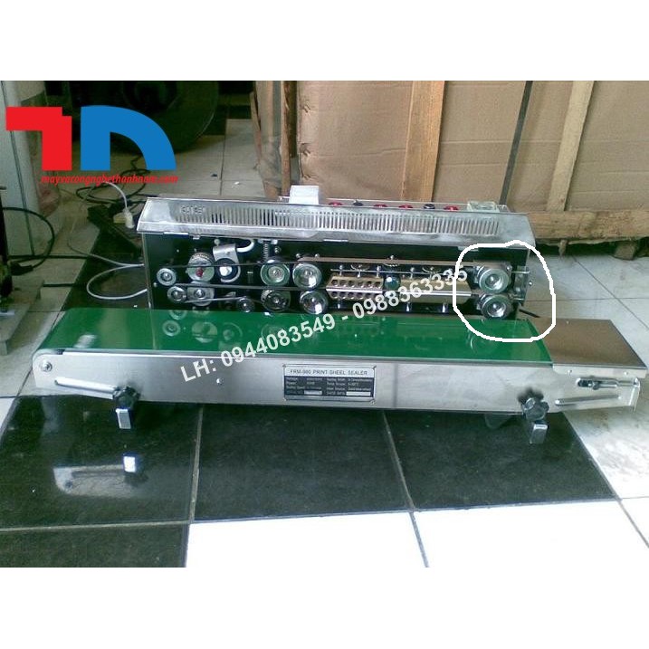 Quả lô kéo dây hàn nhiệt, dây vải nhiệt dùng cho máy hàn liên tục, dán miệng túi FR900,LD900,FRM980,SF150...