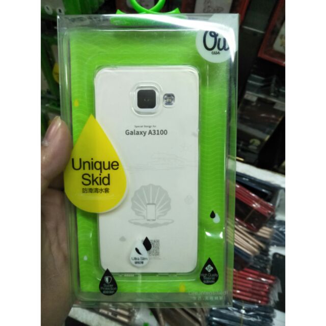 Ốp lưng dẻo vu cho Samsung A310 (trong suốt)
