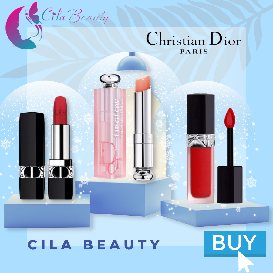 [SALE] Son Dưỡng Dior Addict Lip Glow_Dior Rouge Matte Lipstick Full size 3.5g Đủ Bill Bao Check