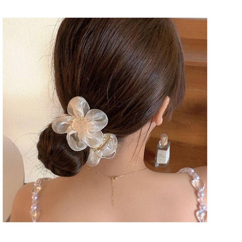 Kẹp tóc càng cua hình hoa 5 cánh phong cách Hàn Quốc siêu đẹp