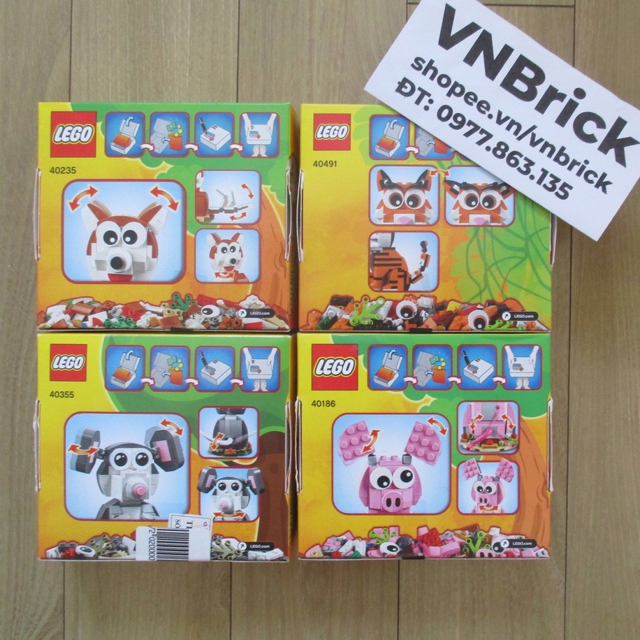 LEGO Tết Năm Con Chó, Lợn, Chuột, Hổ: 40235, 40186, 40355, 40417, 40491 Year of the Dog, Pig, Rat, Ox, Tiger