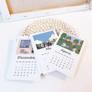 Lịch mini dễ thương 2020
