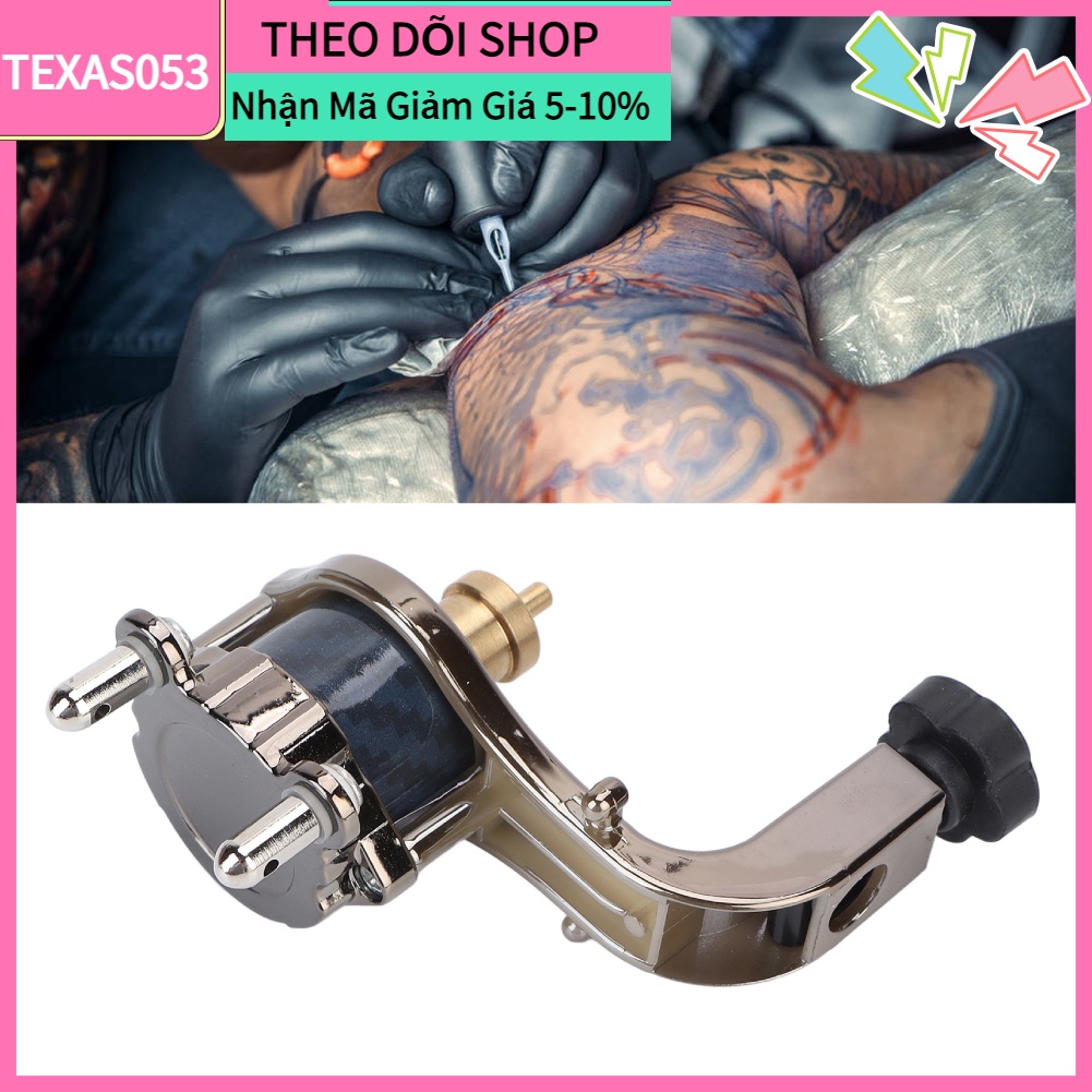 Hàng Sẵn Máy xăm kiểu xoay chuyên nghiệp bằng thép cầm tay【Texas053】