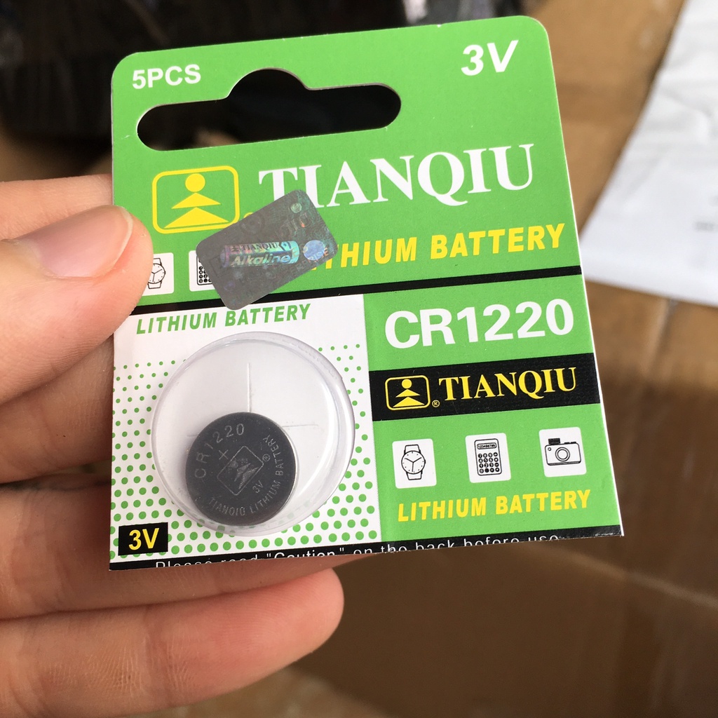 1 Viên Pin CMOS CR1220 dành cho đầu ghi Dahua, Hikvision, Vantech,..sai thời gian hiển thị