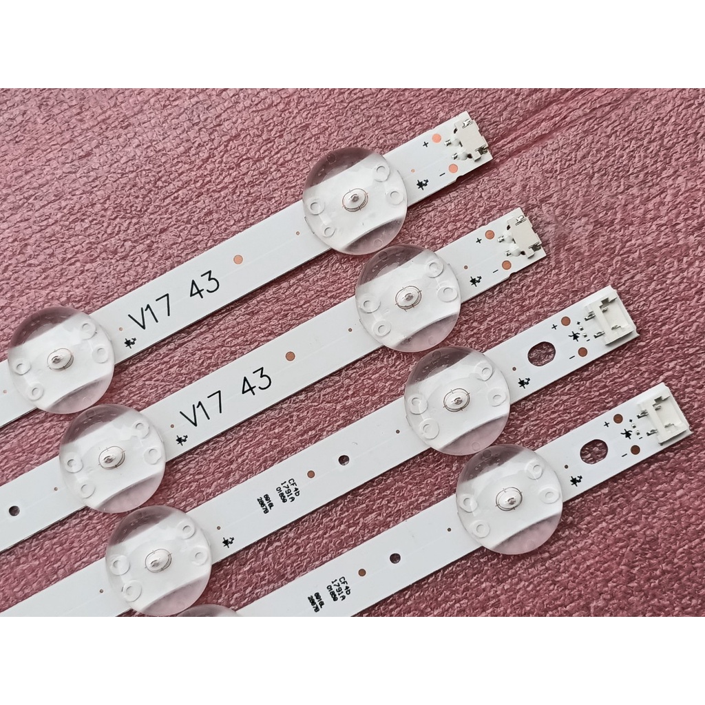 LED TIVI LG 43UJ652T 43LJ614 MỚI 100% BỘ 2 THANH MỖI THANH 10 BÓNG3V LG 43UJ 43" V17 ART3 2867 Rev0.3 16916L-2867A 2867B