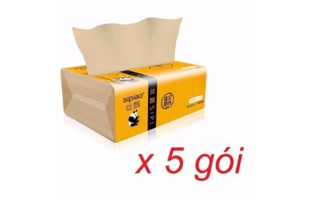 Combo 5 Gói Giấy Ăn Gấu Trúc