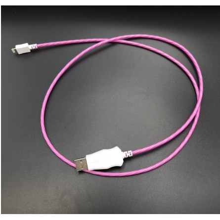Dây cáp sạc phát sáng đèn LED hiệu ứng dòng chảy cực đẹp cho các loại máy iphone, samsung, oppo v.v