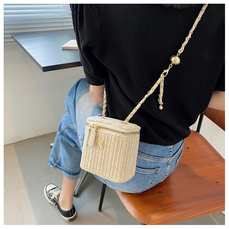 IELGY Túi Đeo Vai Đựng Mỹ Phẩm Bằng Vải Dệt Đơn Giản Dành Cho Nữ