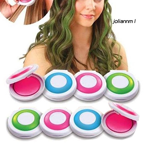 Set 4 phấn nén nhuộm tóc tạm thời màu sắc trẻ trung xinh xắn