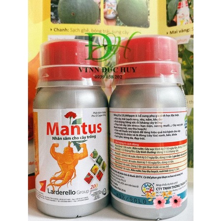 MANTUS chai 100ml -Nhân sâm cho cây trồng- Đồng Sinh học THÔNG THÀNH PHÁT