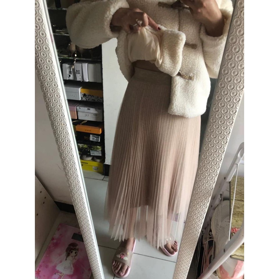 Áo khoác Lông cừu nữ kiểu dáng cổ điển | BigBuy360 - bigbuy360.vn