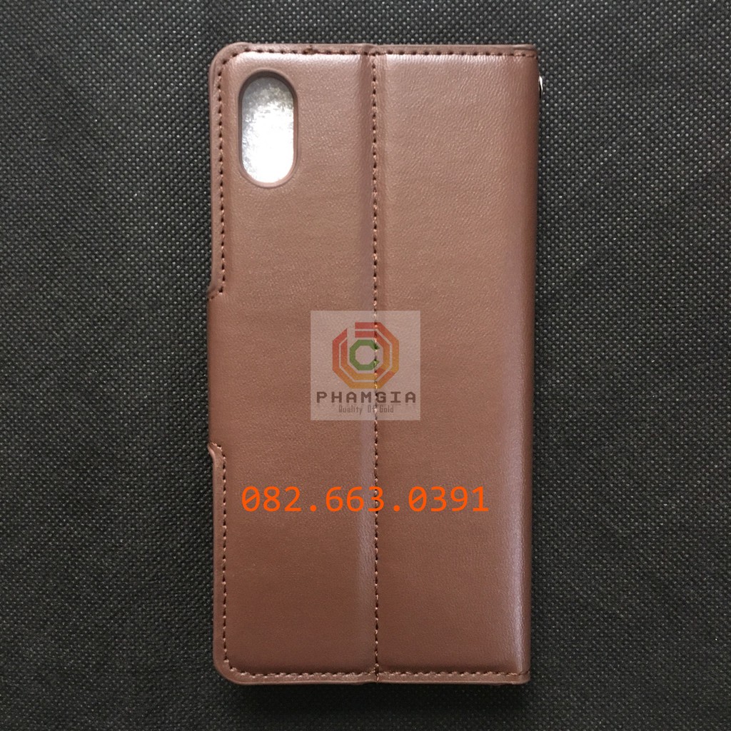Bao da IPhone XS Max có nắp gập ngăn đựng thẻ tiện lợi