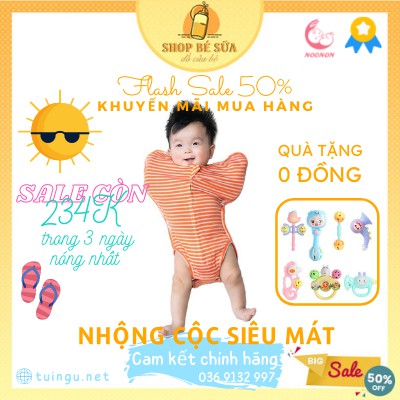 Nhộng Cộc Hở Chân Noonon cho bé, Nhộng Chũn Có Khoá Mở Tay Giúp Bé Sơ Sinh Ngủ Ngon, Túi Ngủ Mùa Đông