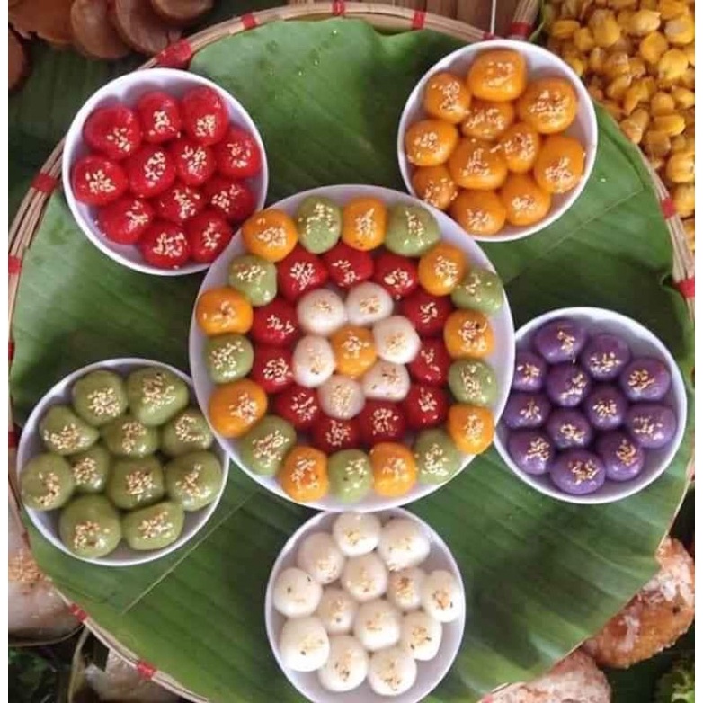 Sét bột bánh trôi ngũ sắc 1kg