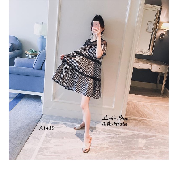 Váy Bầu Đầm Bầu Xinh A1362CARO
