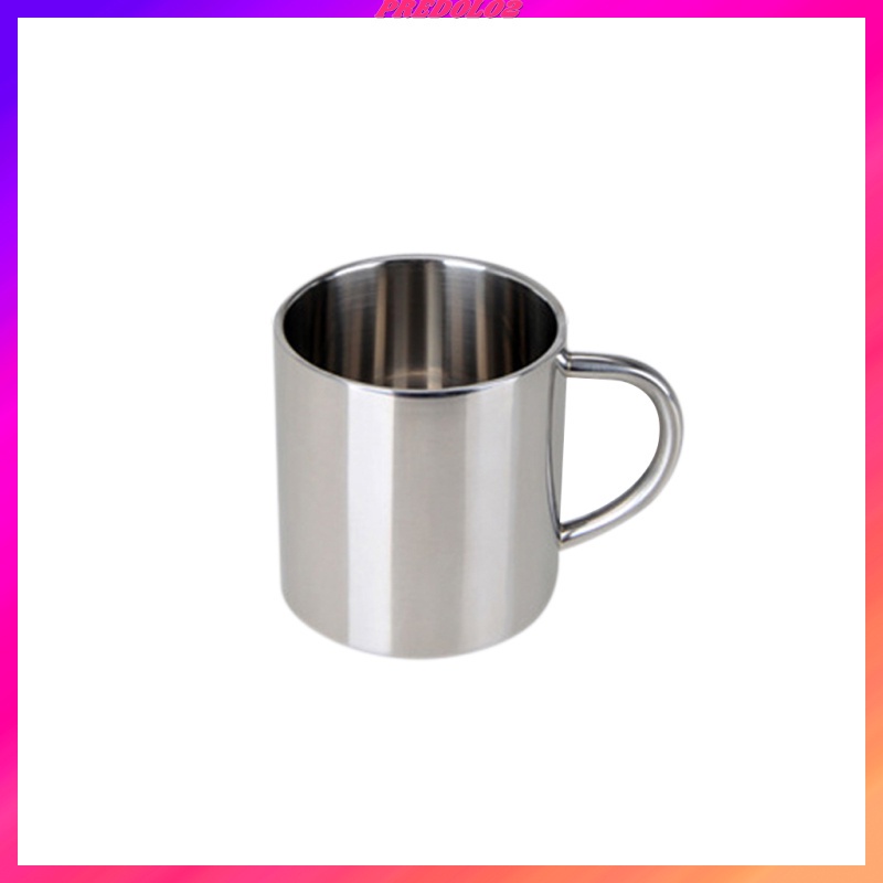 Cốc cách nhiệt inox hai lớp 220ml uống trà nước giải khát